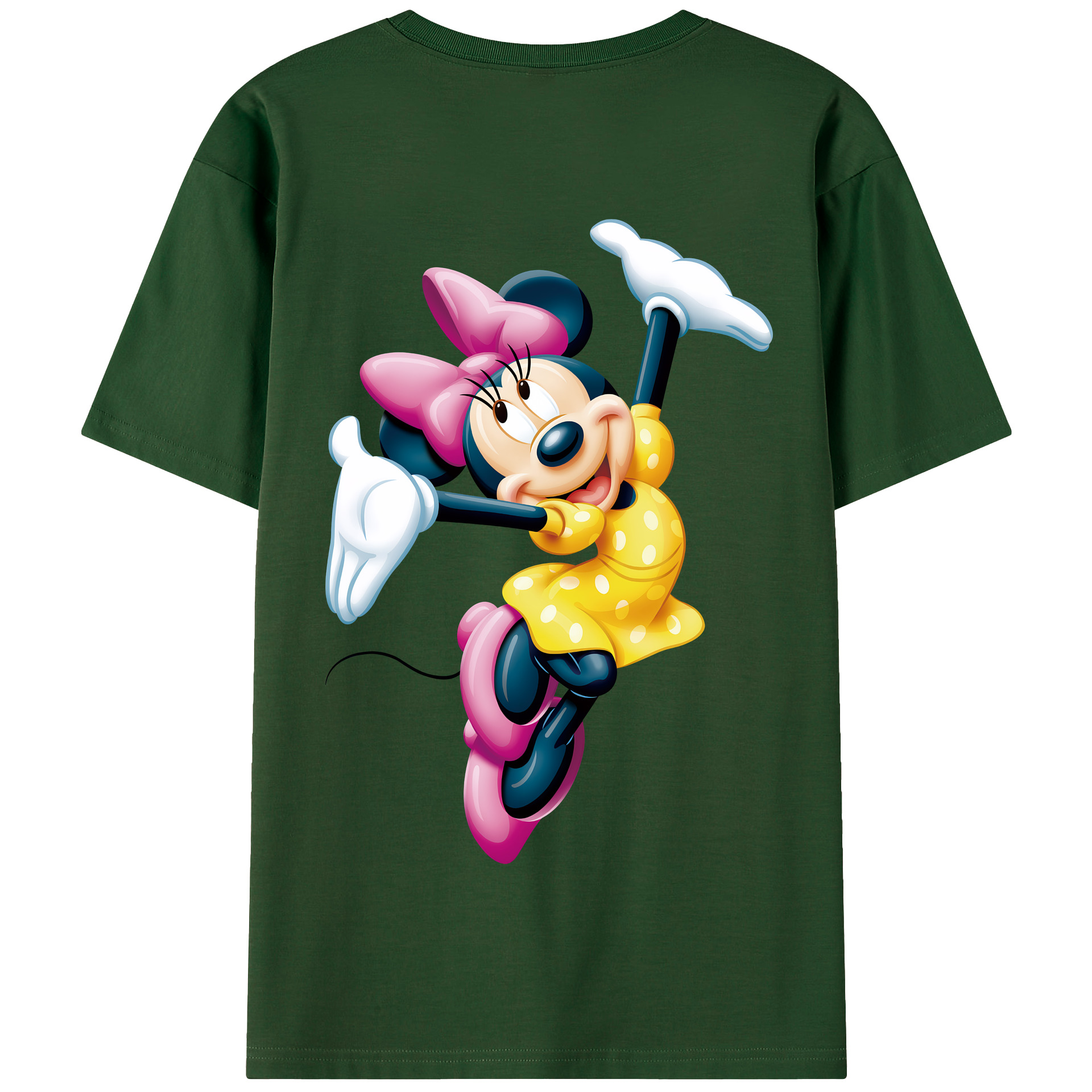 （画像用） ミッキーマウス Mickey Mouse 綿100％半袖Tシャツ（背面プリント）